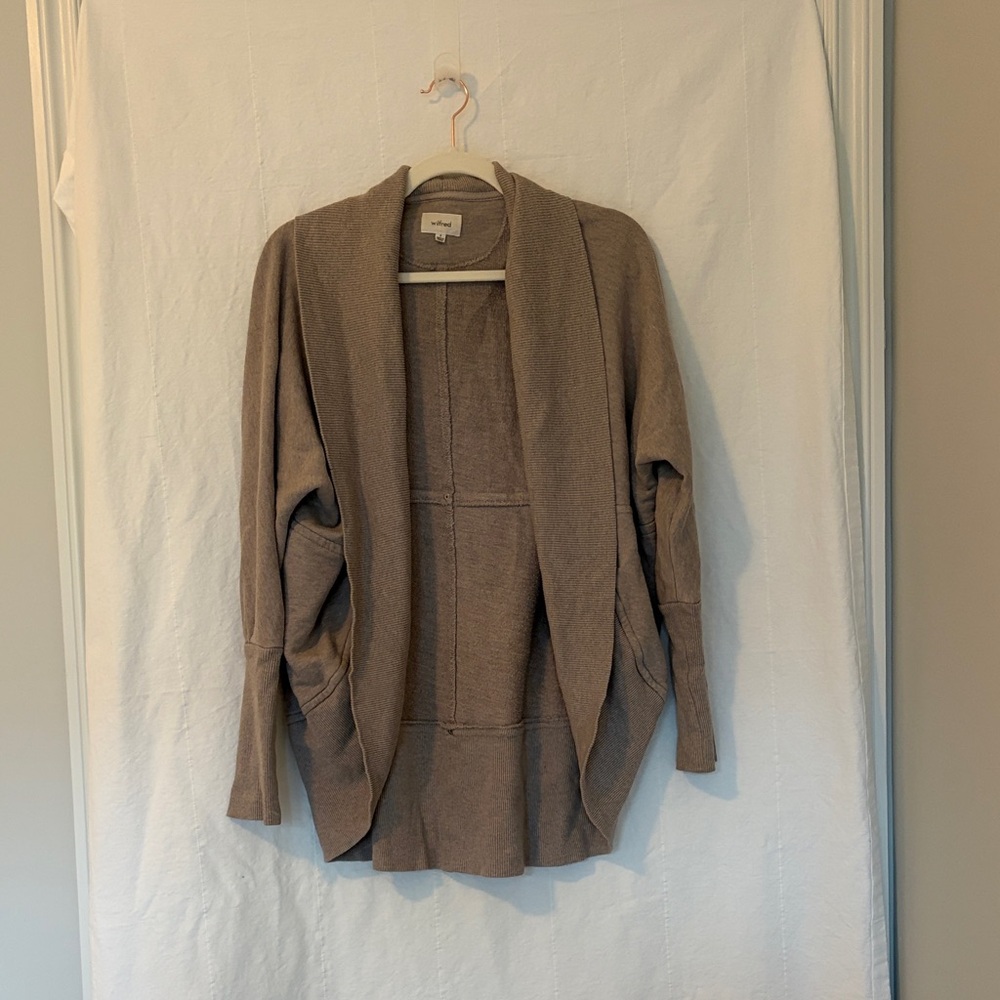 HALF PRICE Wilfred Taupe Cardigan, Small